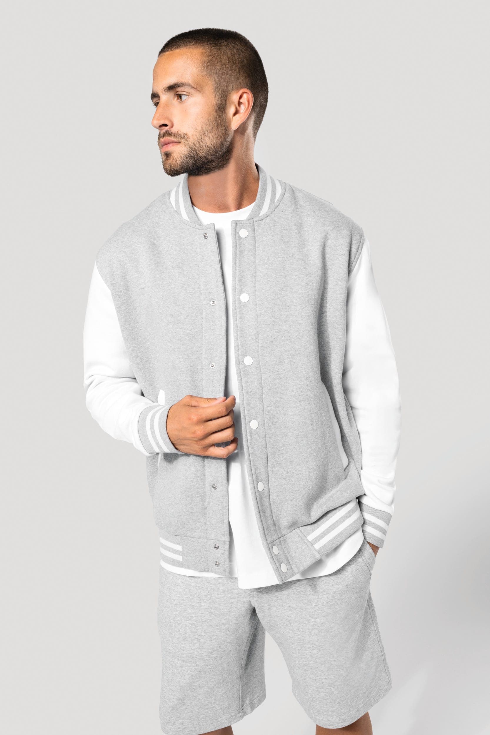 Blouson molleton teddy unisexe en situation