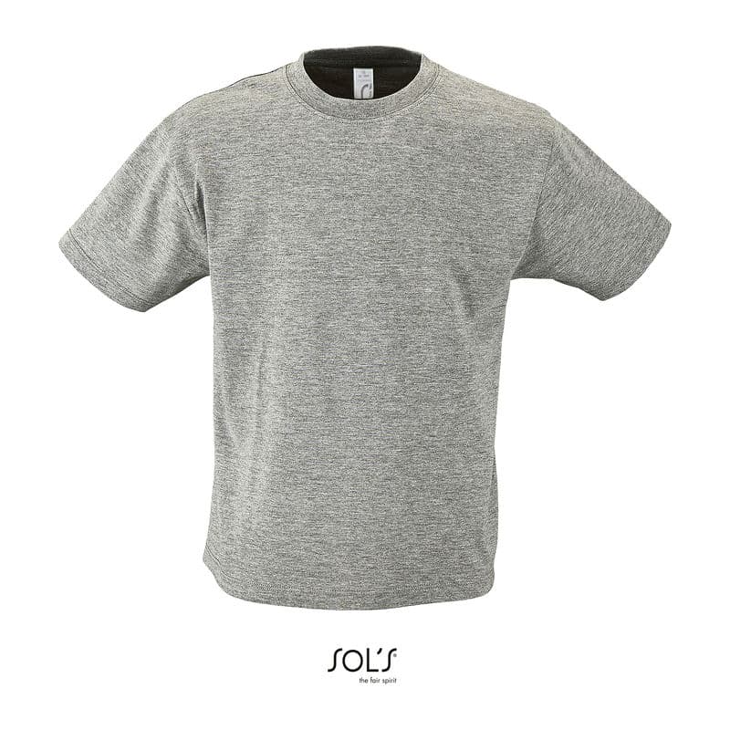 SOL'S REGENT KIDS - ROUND NECK T-SHIRT coloris Gris chiné