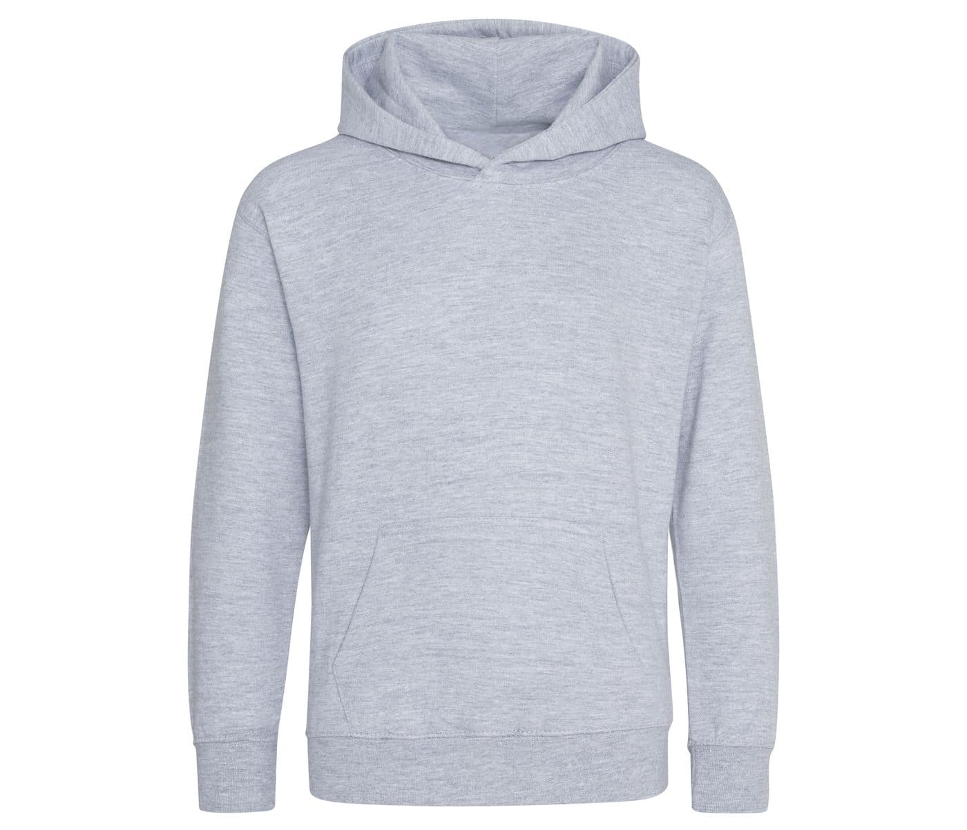 KIDS ORGANIC HOODIE coloris Gris chiné