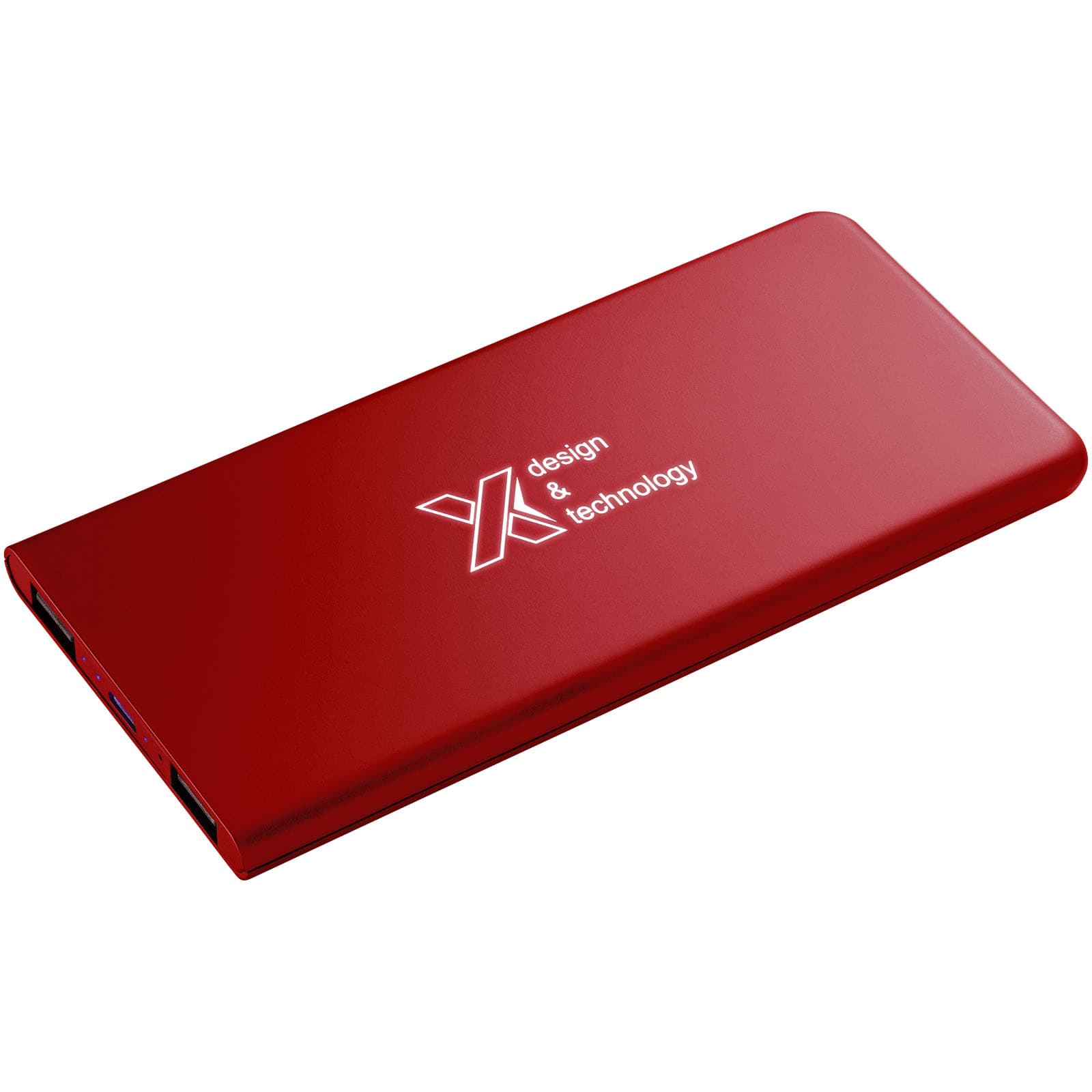Batterie de secours lumineuse 5000 mAh SCX.design P15 coloris Rouge moyen