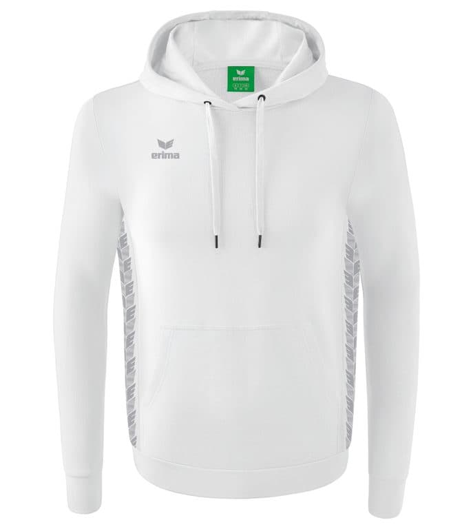Sweat à capuche Essential Team coloris Blanc / Gris Monument