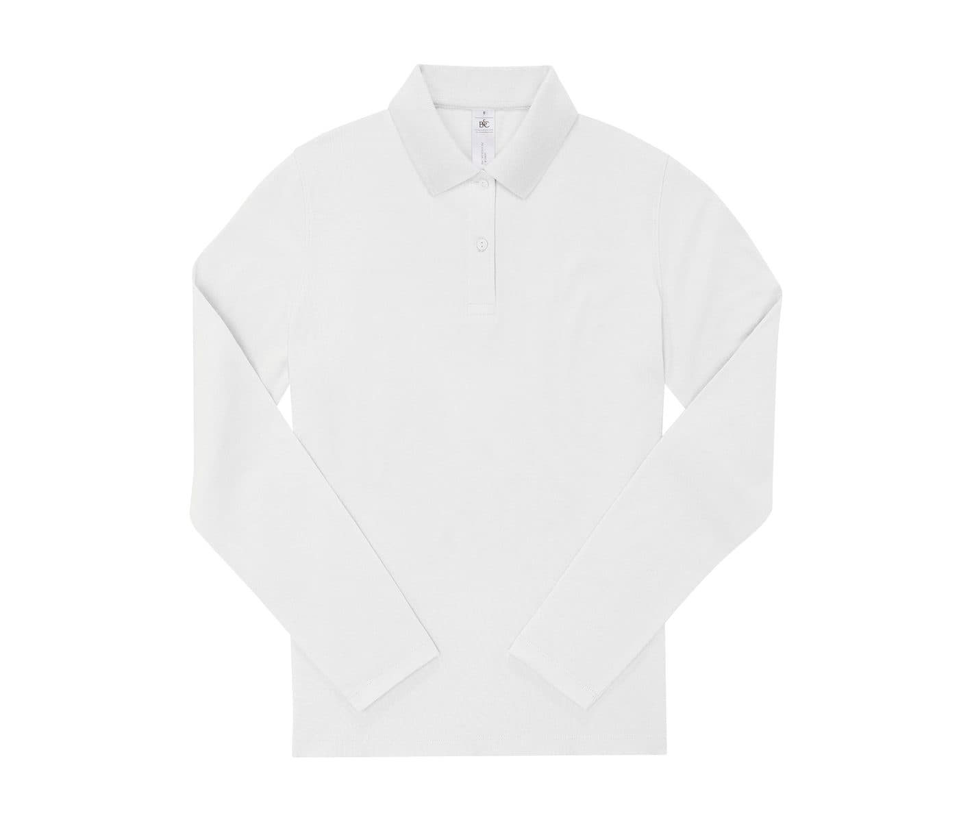 B&C MY POLO 180 LSL/WOMEN coloris Blanc