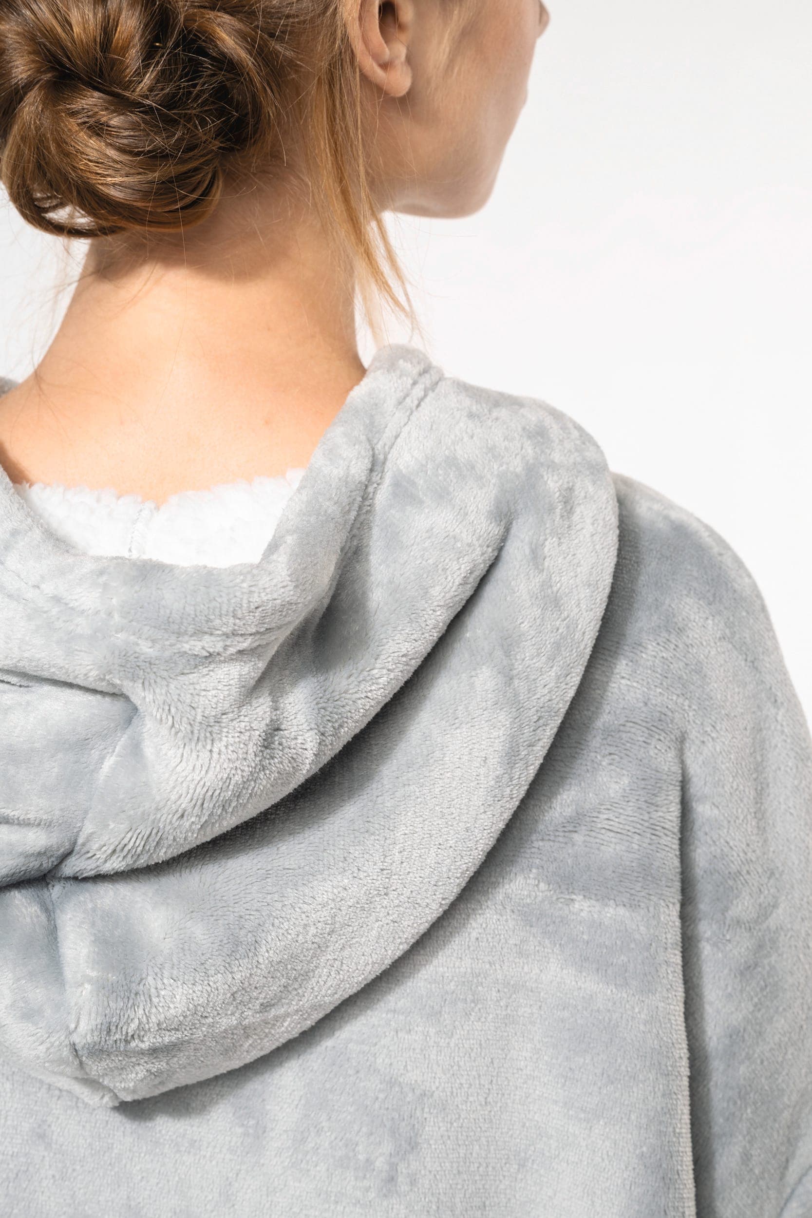 Plaid poncho unisexe en situation