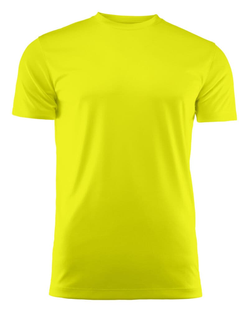 Run T-Shirt Hommes coloris Jaune Vif