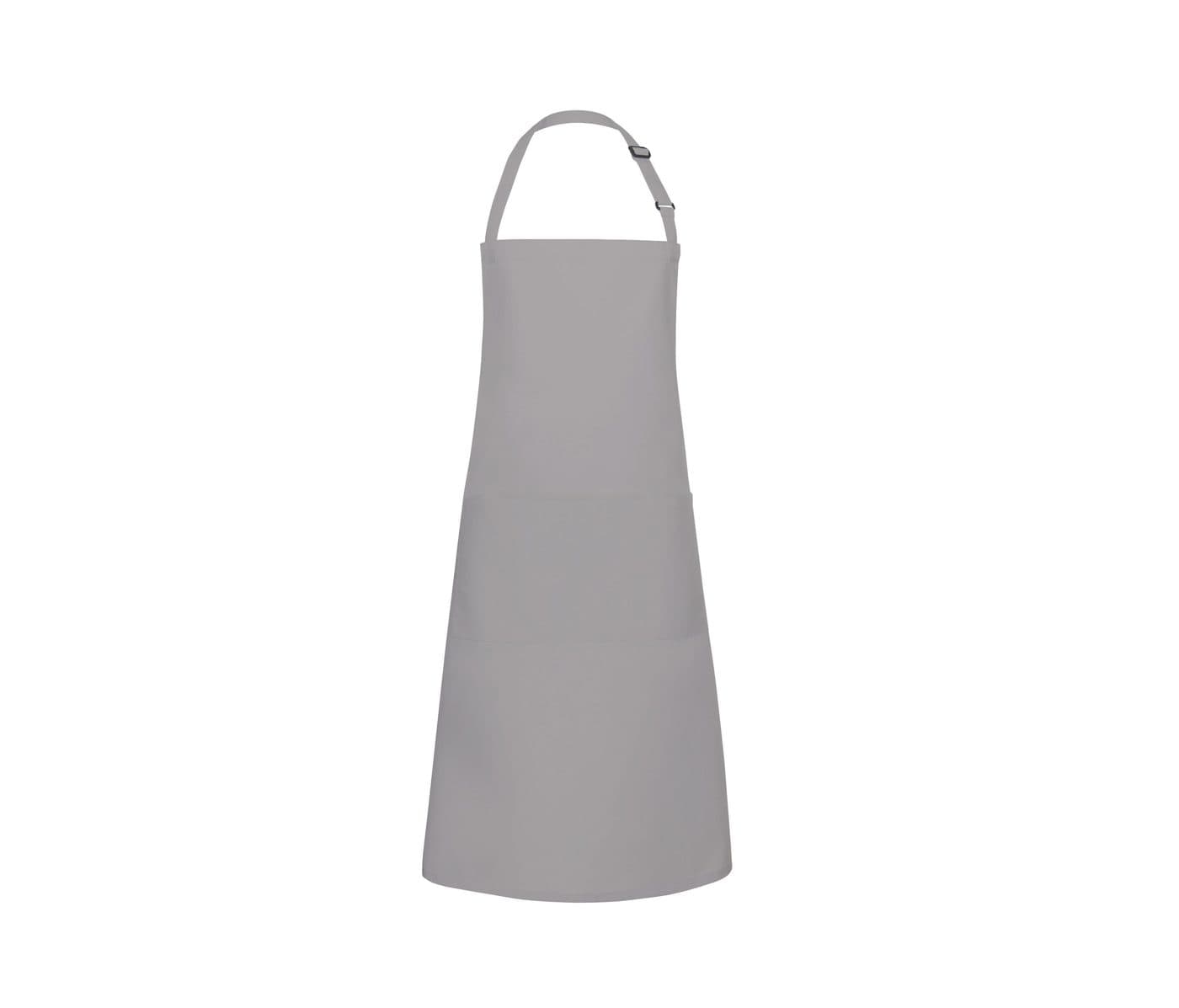 BIB APRON BASIC WITH BUCKLE AND POCKET coloris Gris basalte