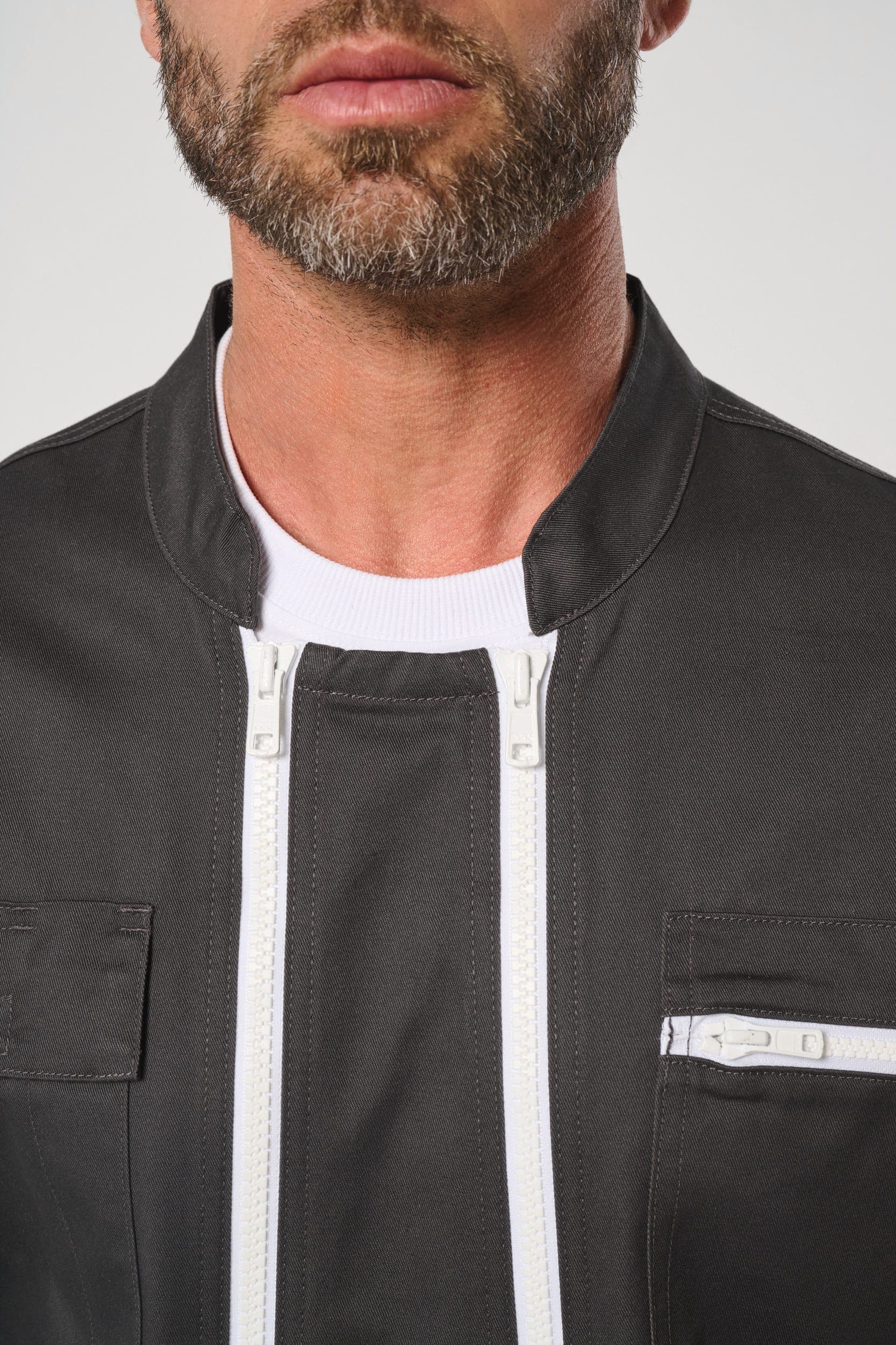 Combinaison double zip unisexe en situation