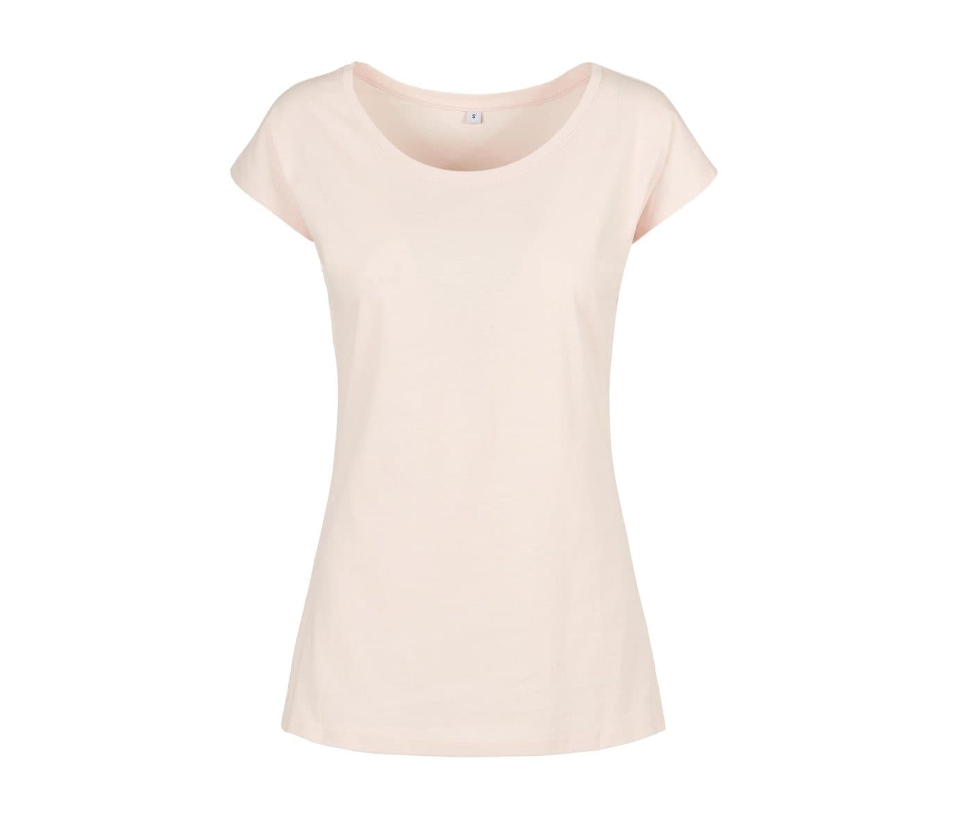 LADIES WIDE NECK TEE coloris Rose