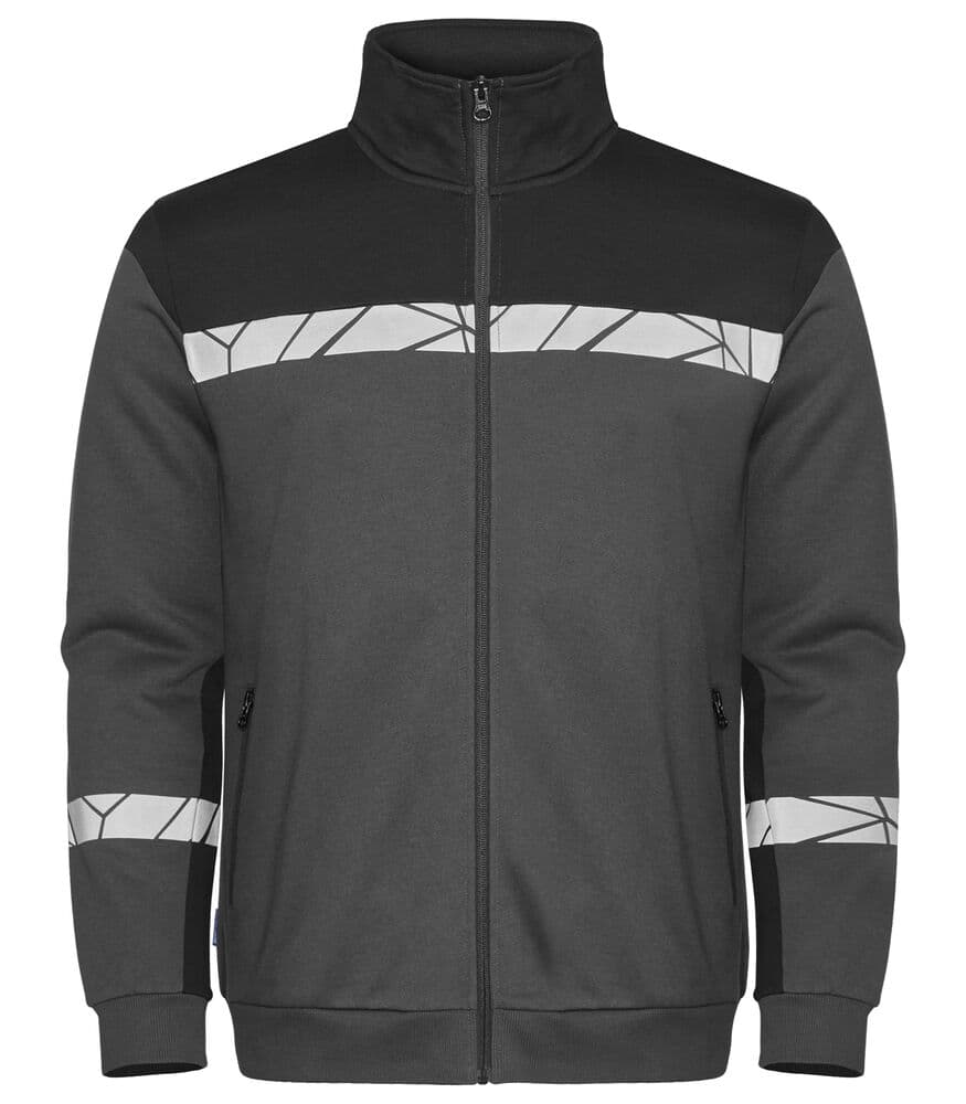 7103 SWEAT FERMETURE COMPLÈTE coloris Gris / Noir