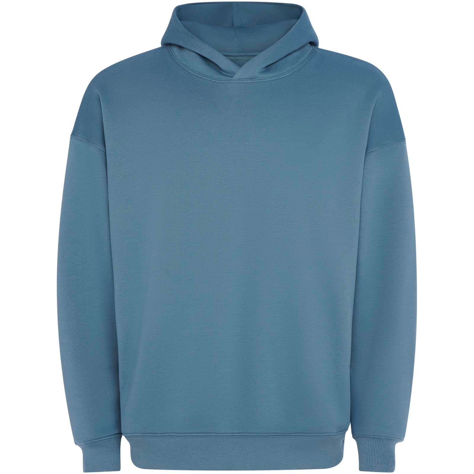 Sweat à capuche unisexe oversize Otto coloris Bleu tempête