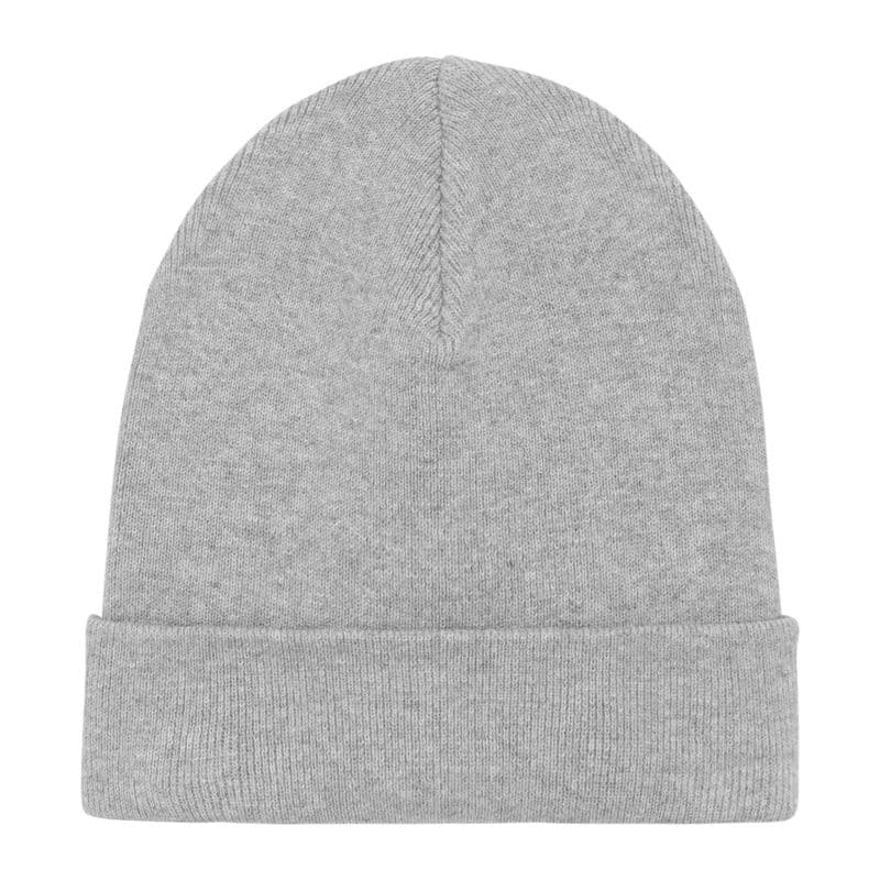Bonnet côtelé coloris Gris chiné