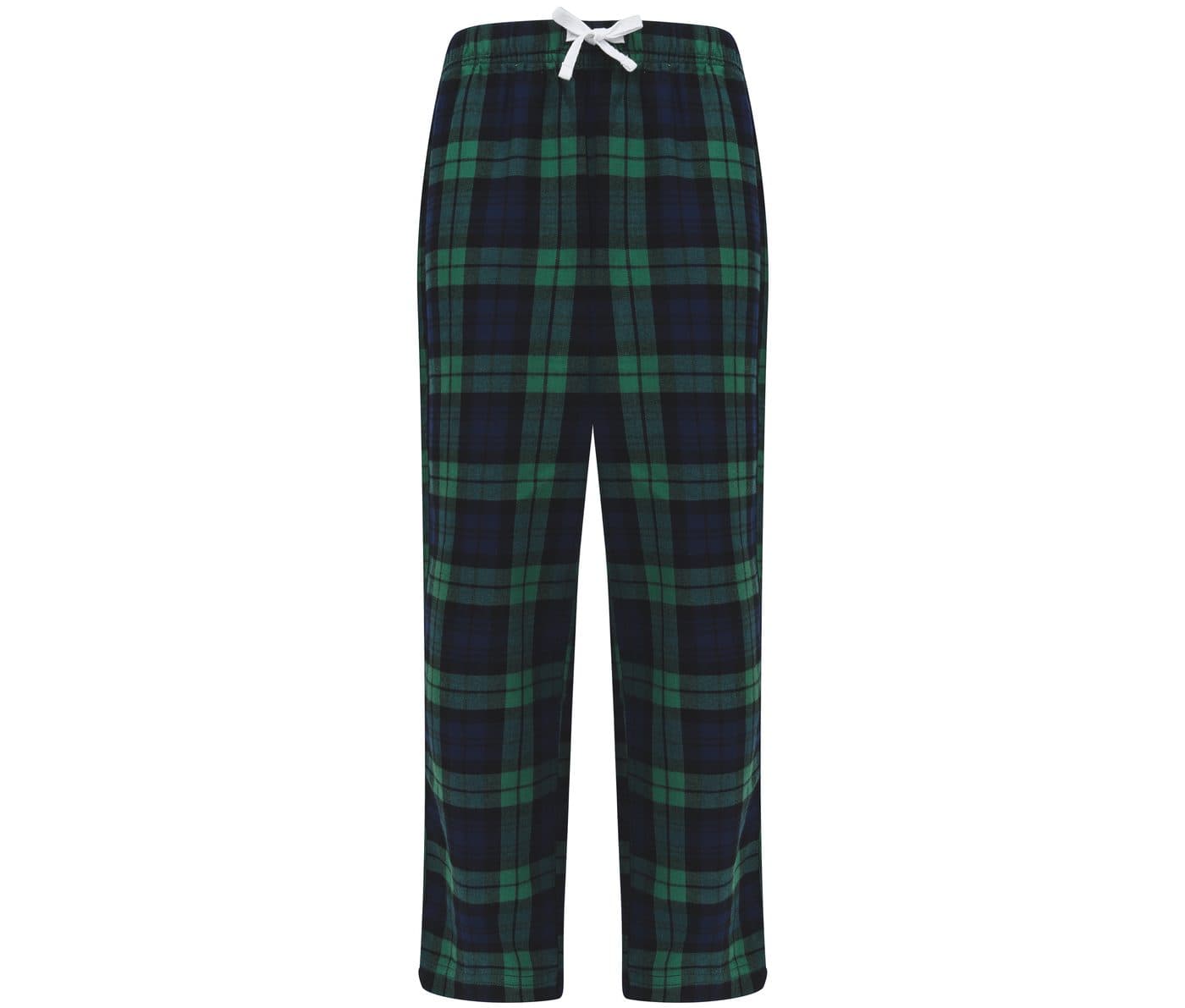 KIDS TARTAN LOUNGE TROUSERS coloris Marine / Vert à carreaux