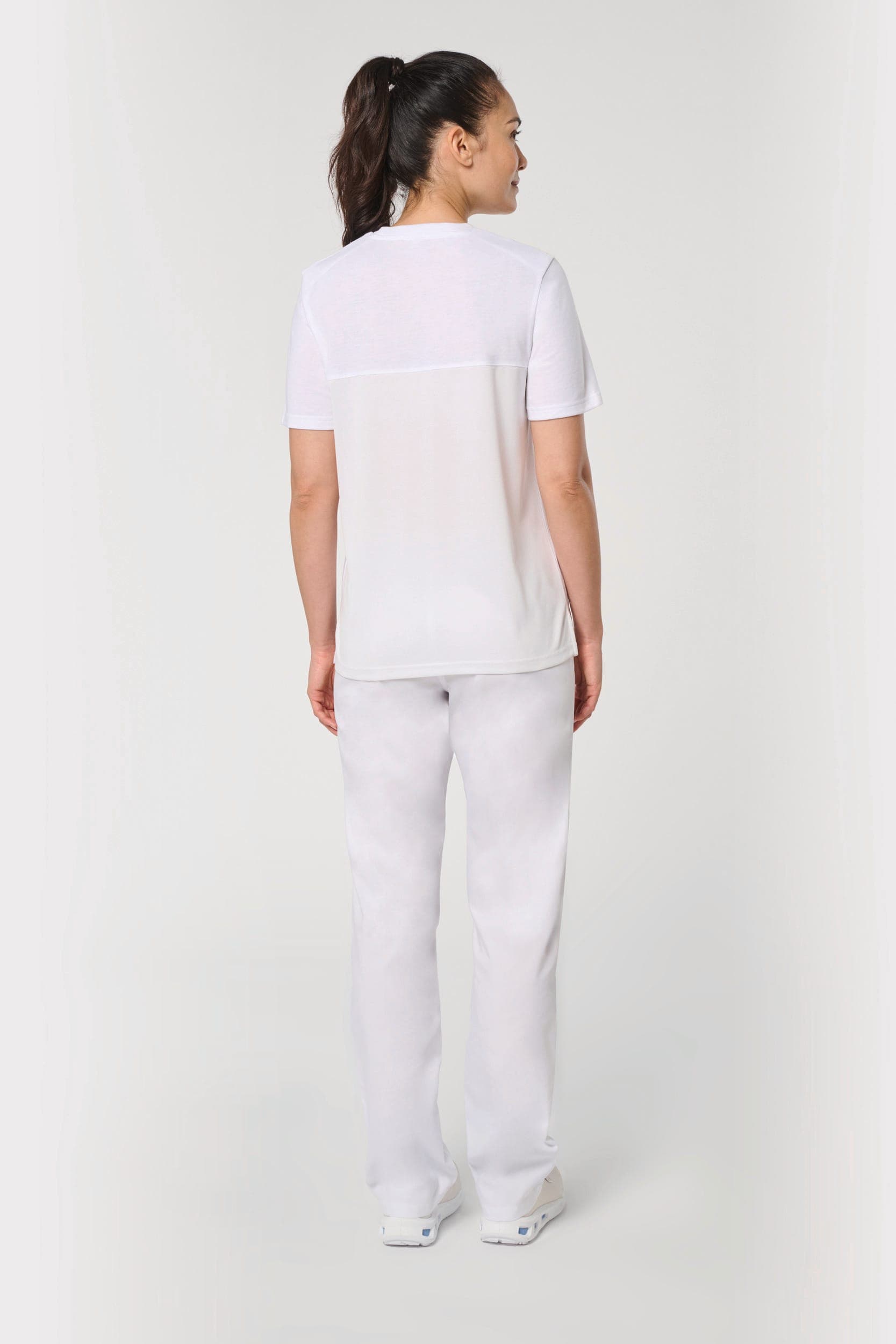 T-shirt de cuisine respirant unisexe en situation