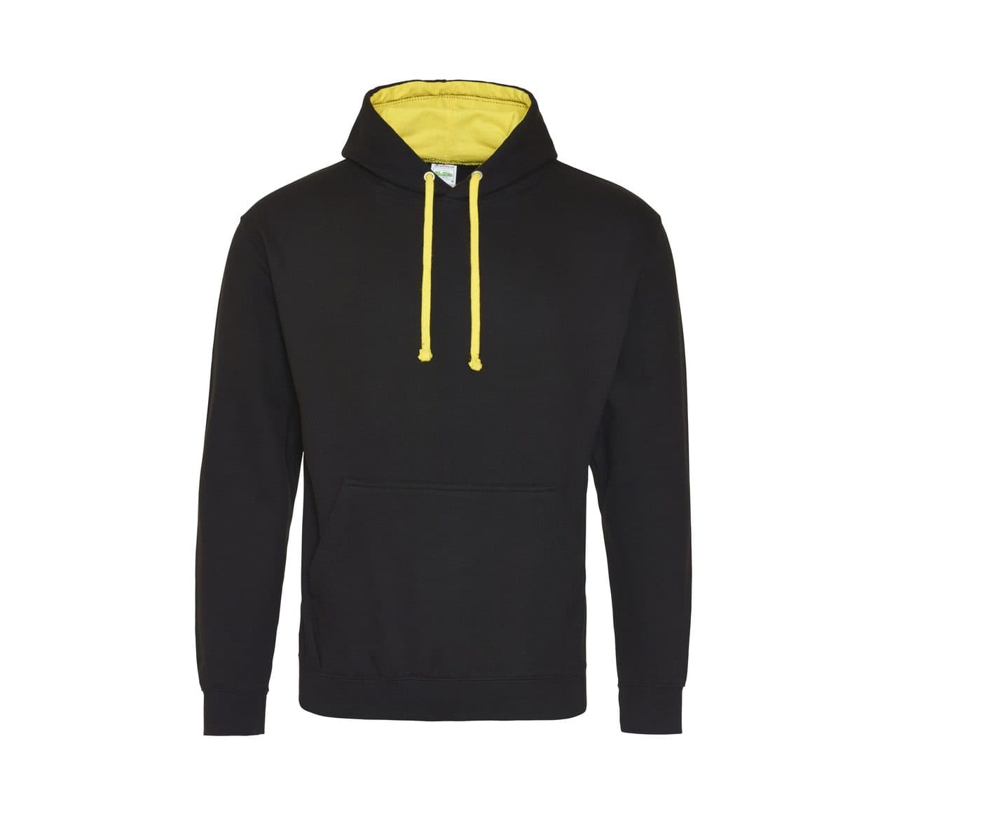 VARSITY HOODIE coloris Noir jais / Jaune soleil