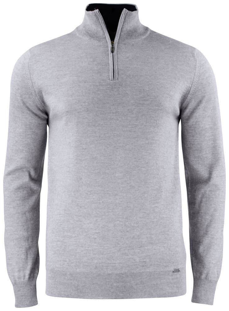 Pull demi-zip Cutter & Buck Everett homme coloris Gris chiné