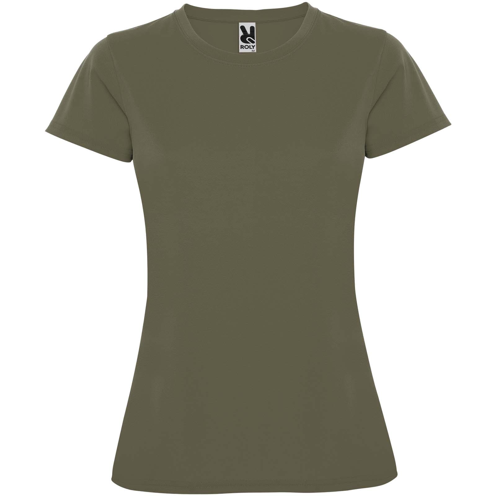T-shirt de sport de 150 g/m² Montecarlo à manches courtes pour femme coloris Vert militaire