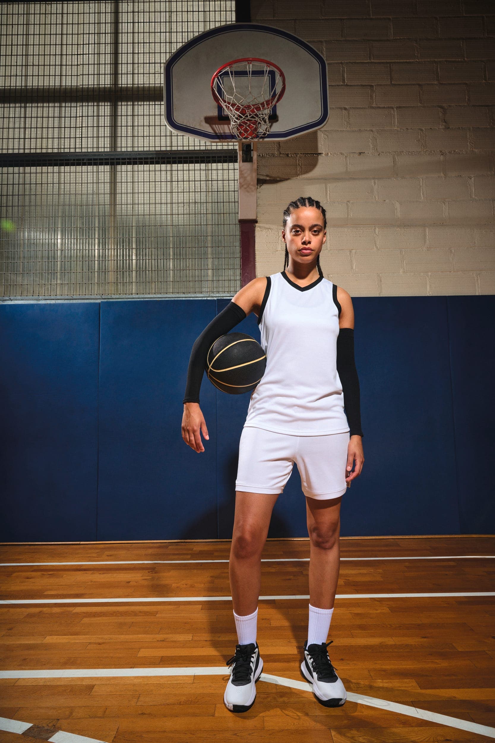 Maillot de basket-ball femme en situation