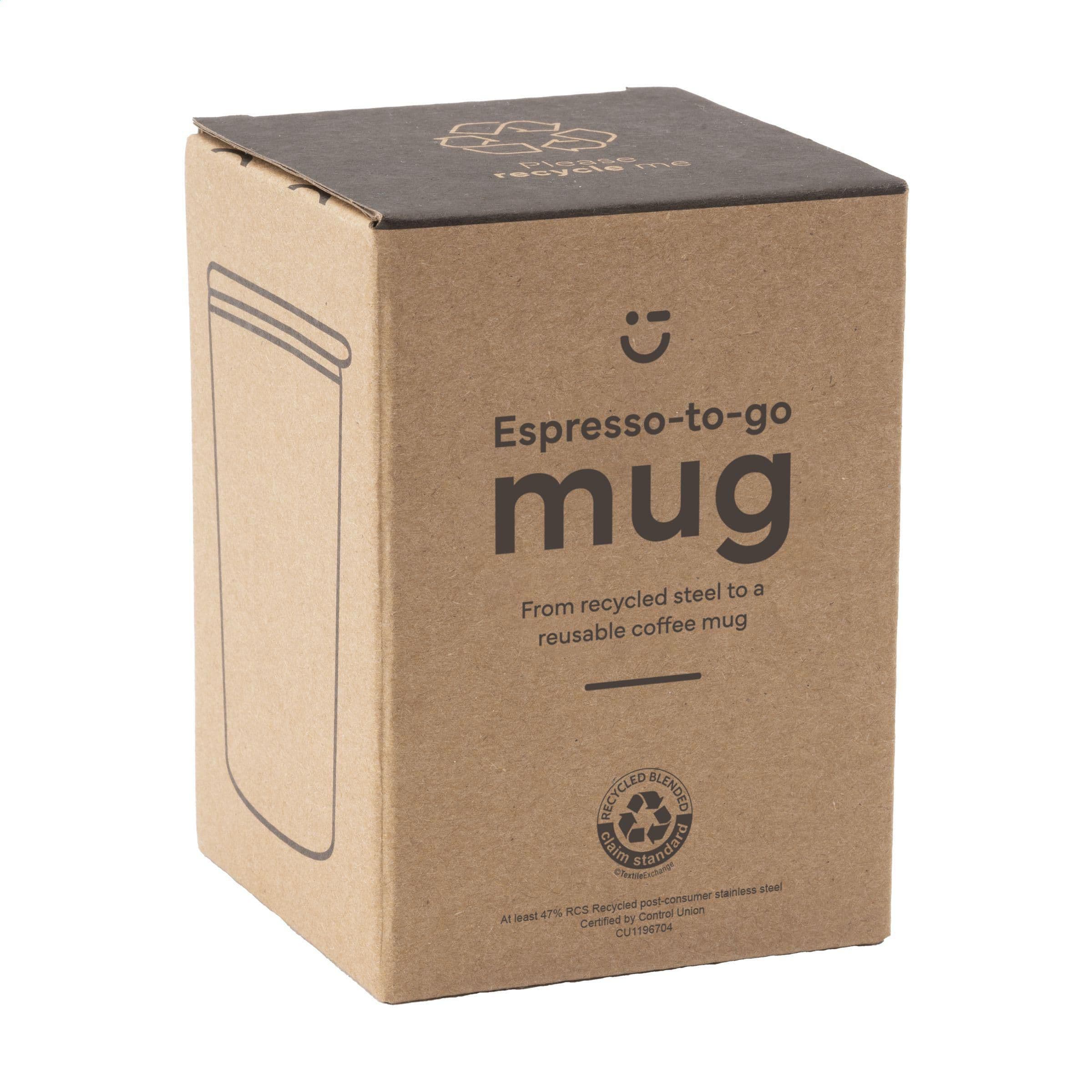 Mug Espresso-to-Go RCS recyclé acier 170 ml en situation