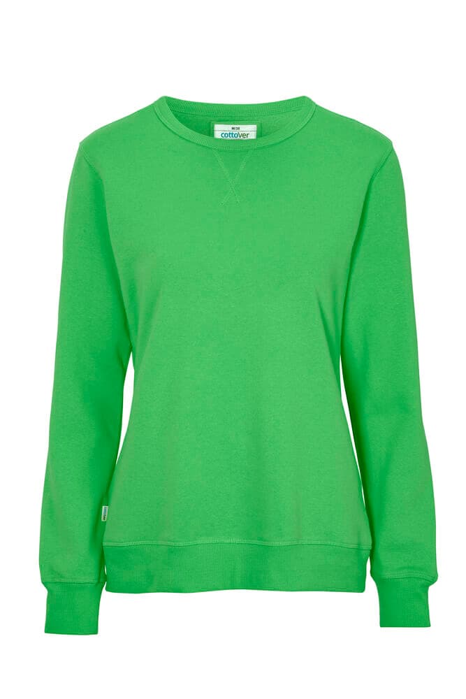 SWEAT COL ROND FEMME - CERTIFIÉ GOTS coloris Vert