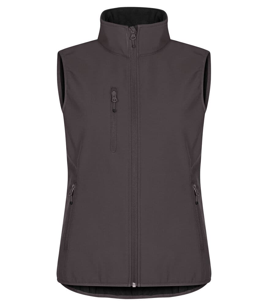 Clique Classic Softshell Vest Women coloris Gris foncé