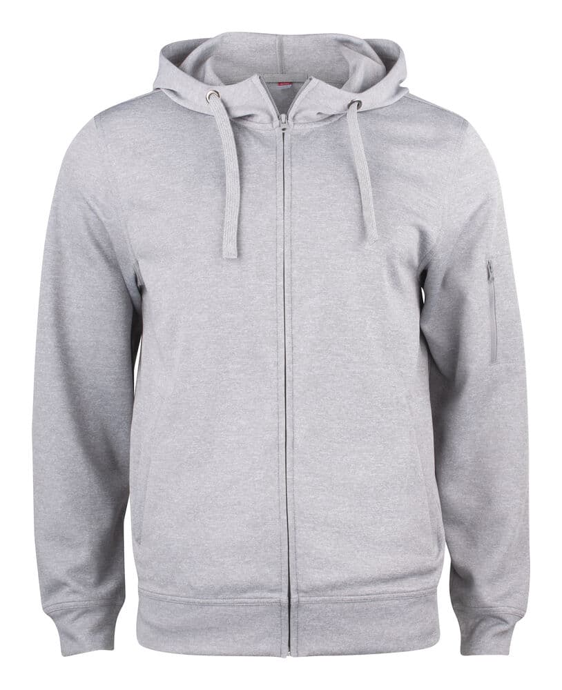 Clique Basic Active Hoody FZ coloris Gris chiné