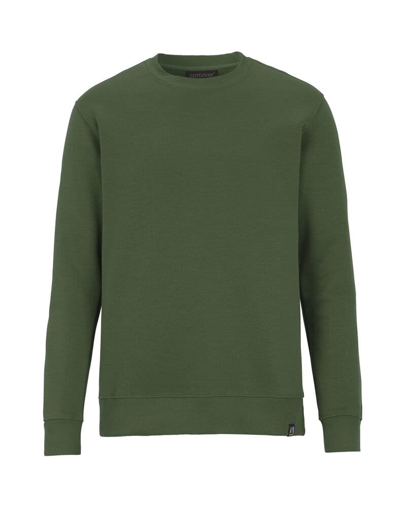 Key Sweat-shirt Col Ras du Cou Unisexe coloris Vert foncé