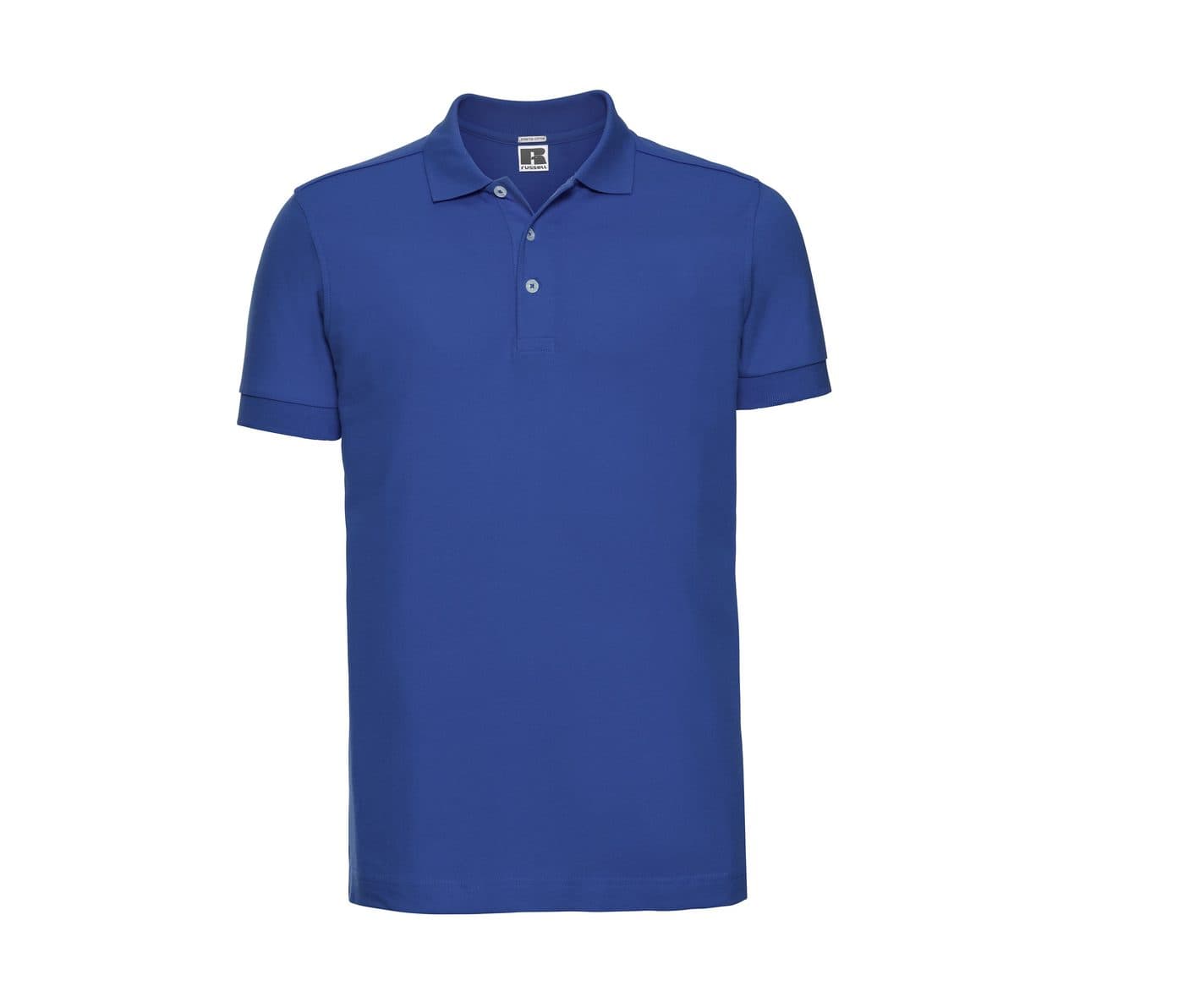 MEN'S FITTED STRETCH POLO coloris Bleu azur