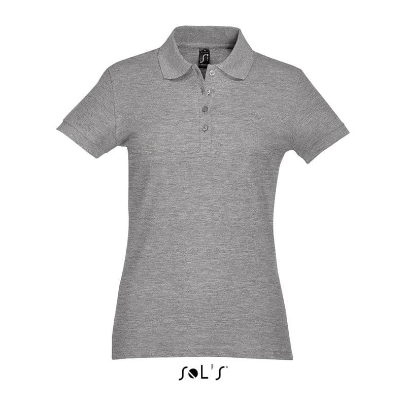 SOL'S PASSION WOMEN POLO SHIRT coloris Gris chiné