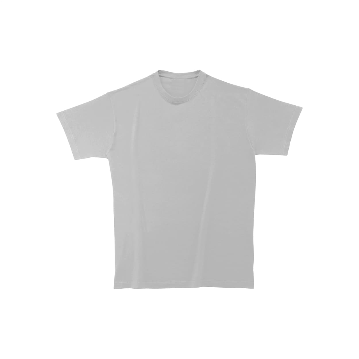 T-shirt en coton épais coloris Gris cendré