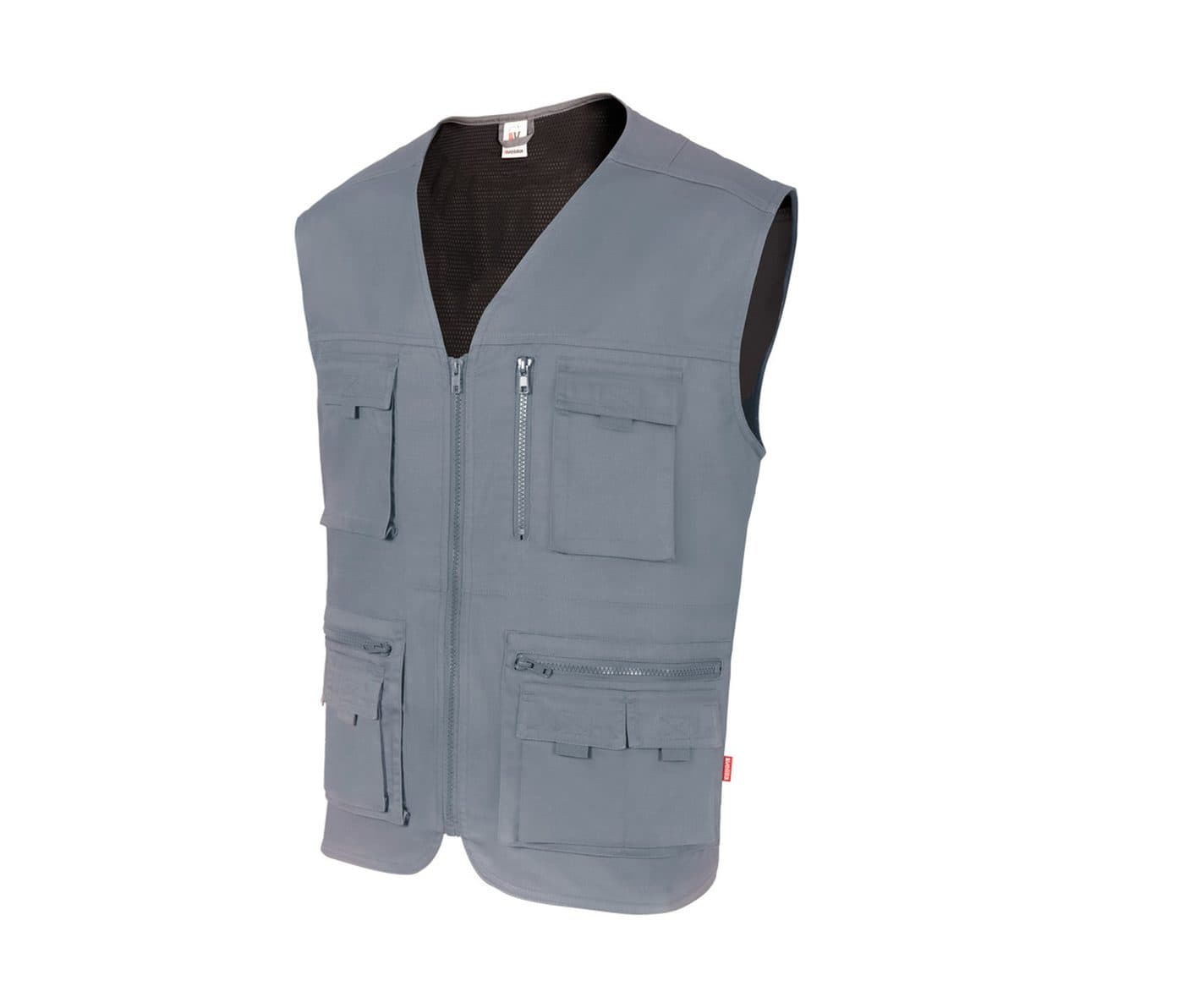 GILET MULTIPOCHES coloris Gris