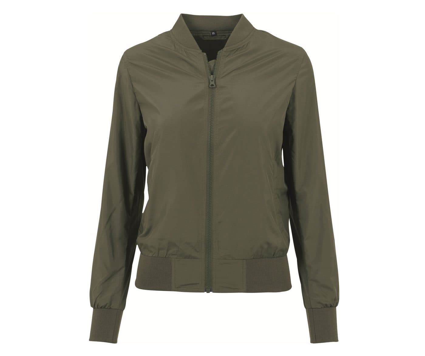 LADIES NYLON BOMBER JACKET coloris Olive foncé
