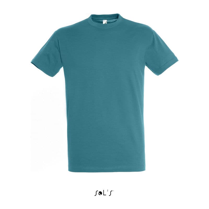 SOL'S REGENT UNISEX ROUND COLLAR T-SHIRT coloris Bleu canard