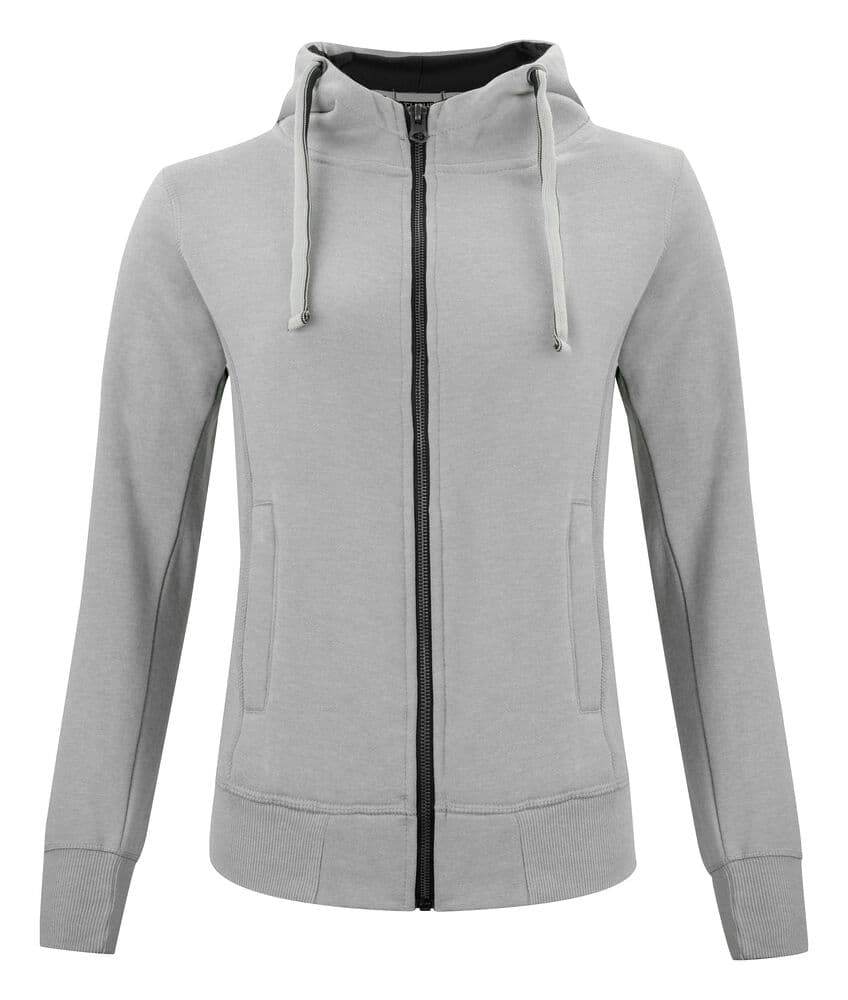 Clique Classic Hoody Full Zip Women coloris Gris chiné
