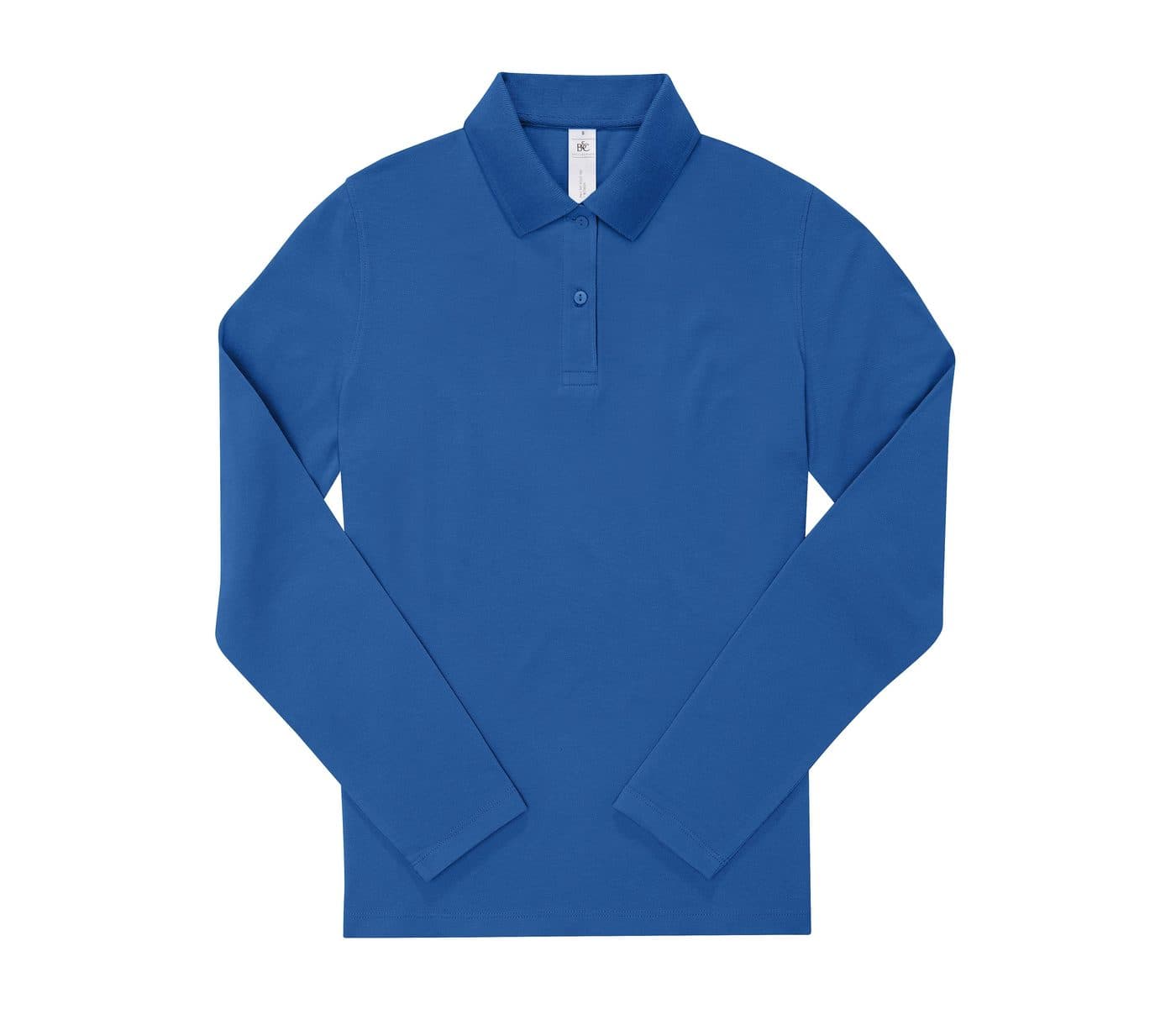 B&C MY POLO 180 LSL/WOMEN coloris Bleu roi