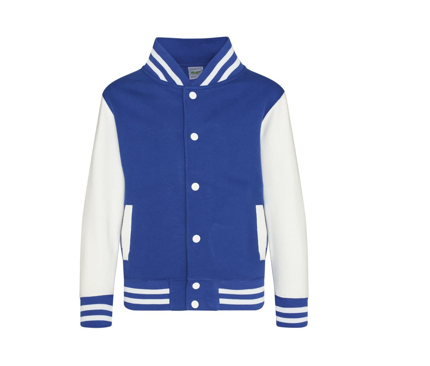 KIDS VARSITY JACKET coloris Bleu roi / Blanc