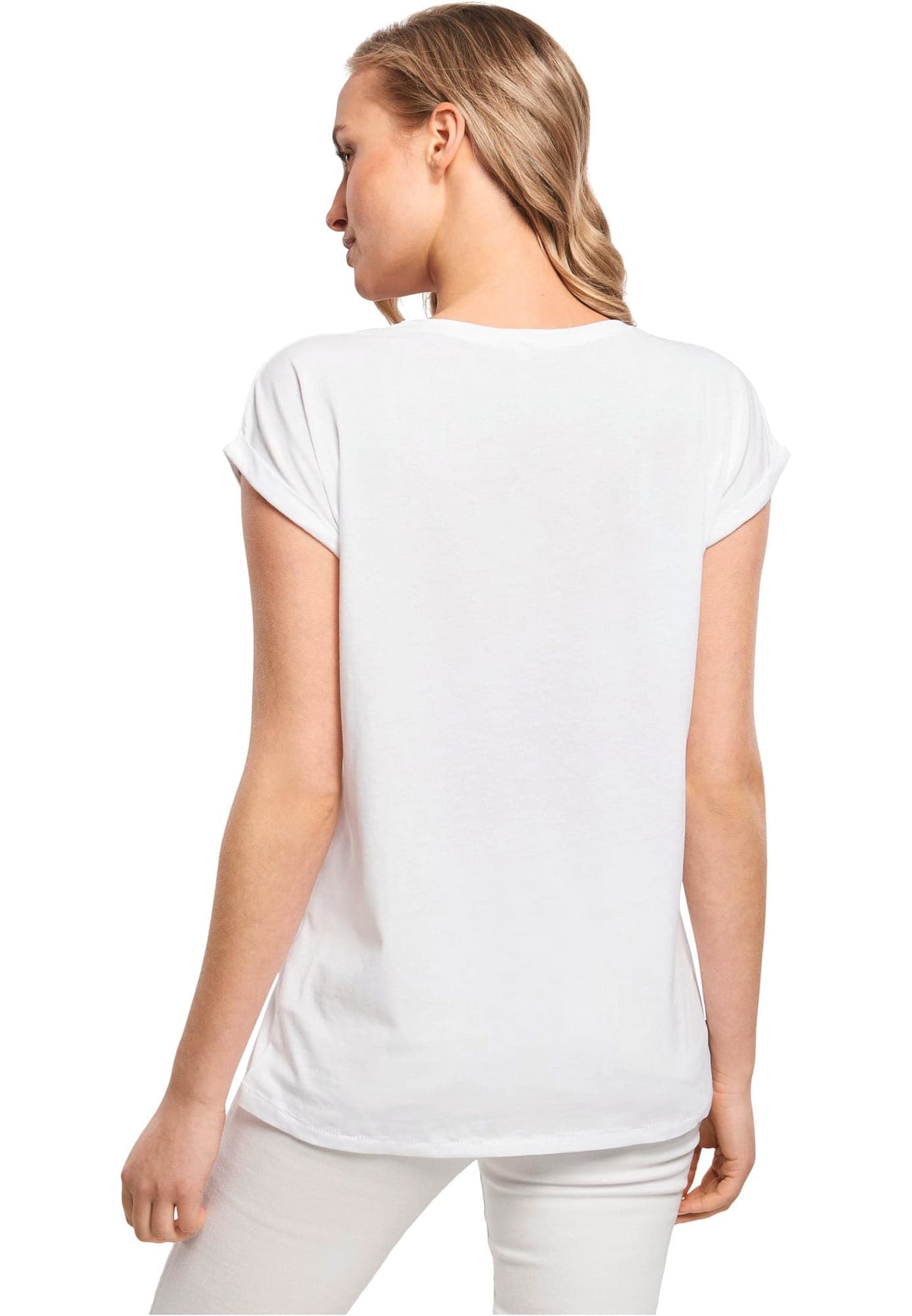 T-shirt manches à revers femme en situation
