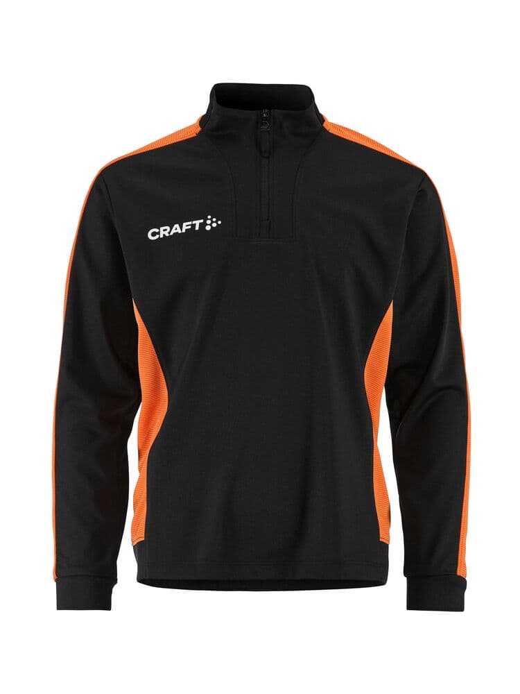 Craft Evolve 2.0 contrast half zip jr coloris Noir / Orange