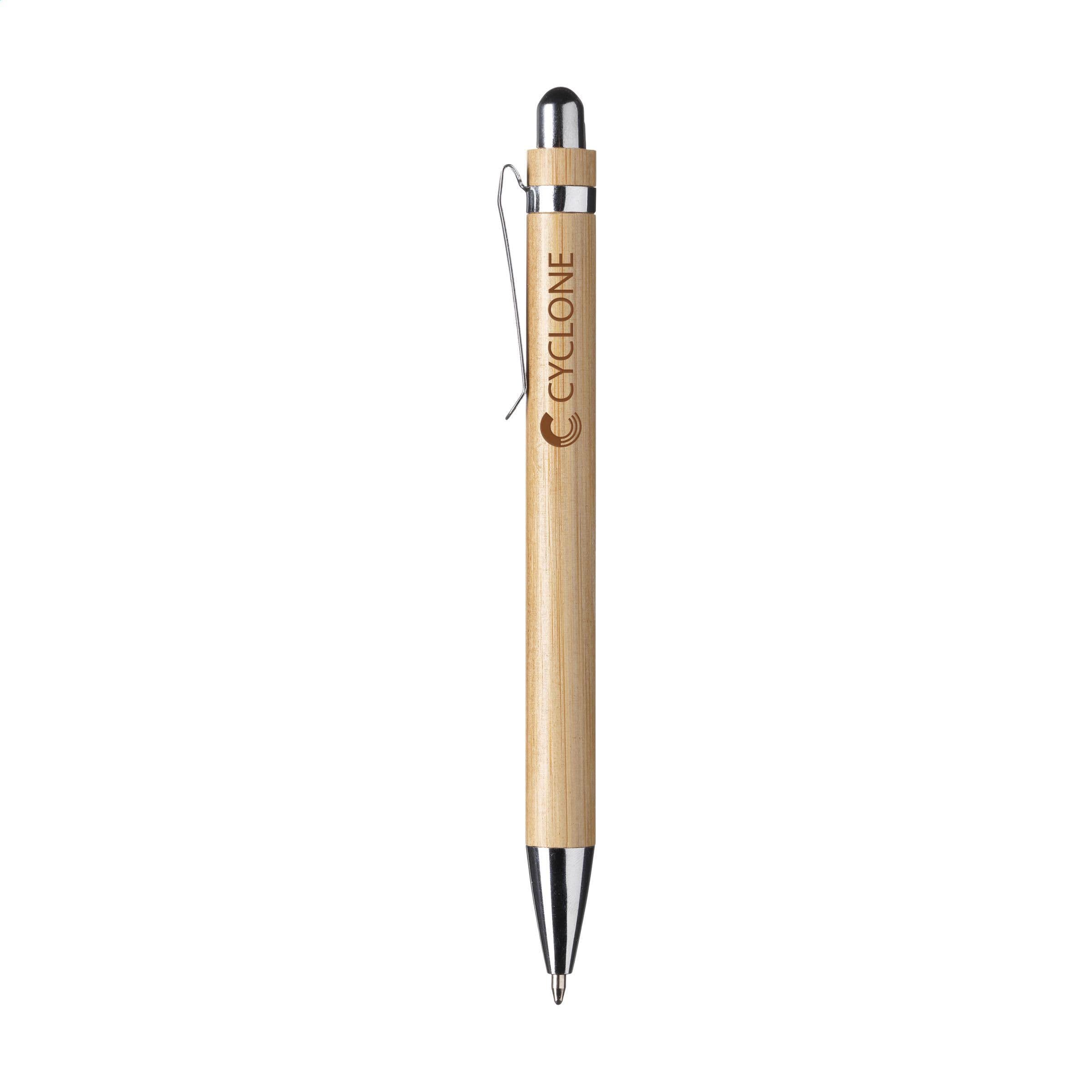 Stylo Boston bambou en situation