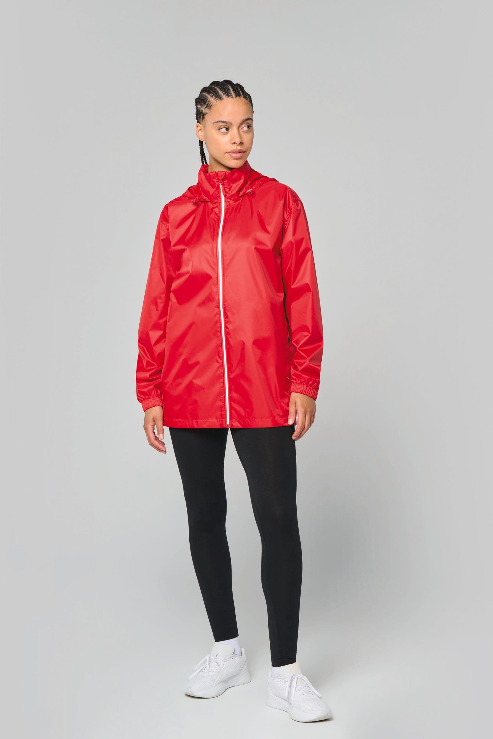Veste de pluie unisexe en situation