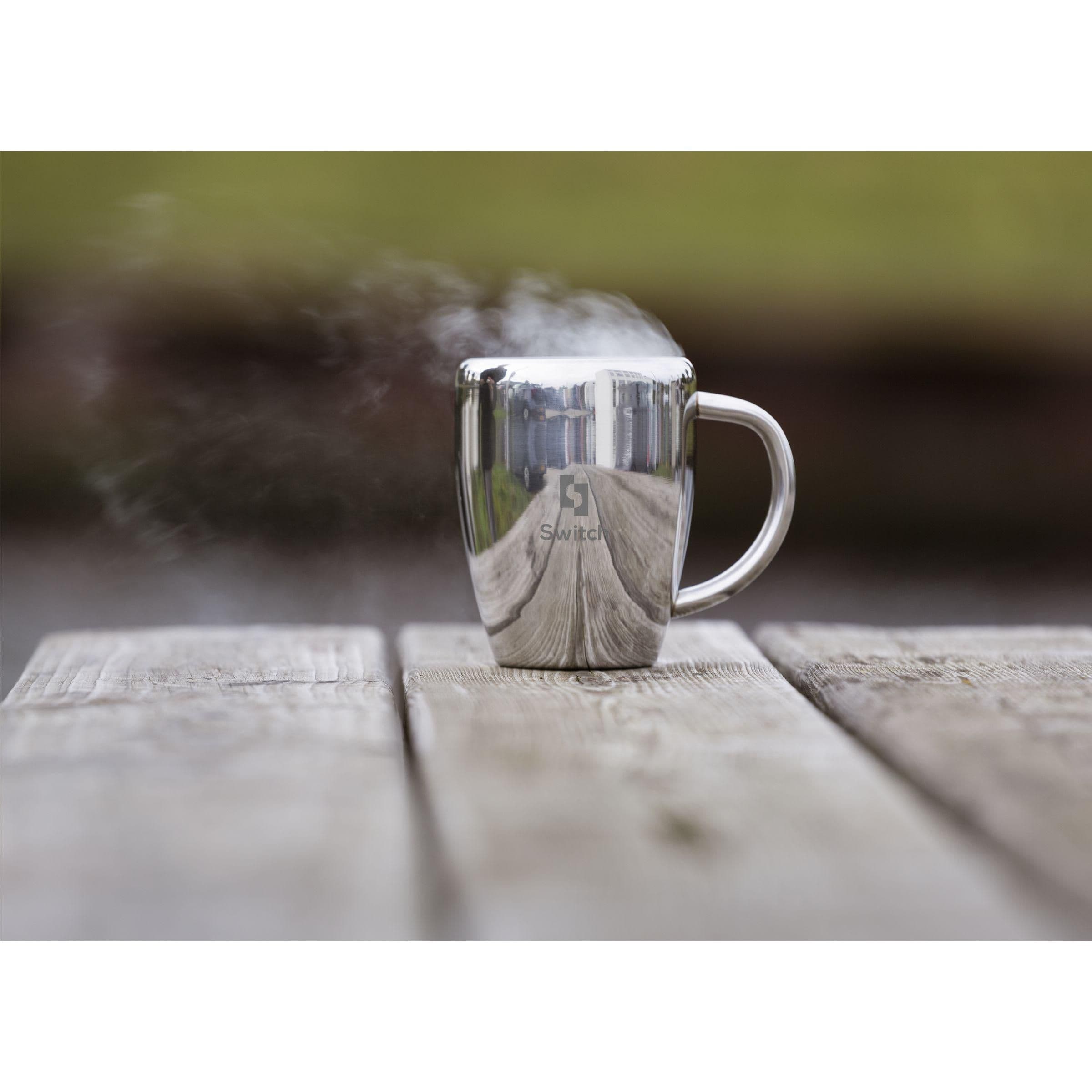 Mug SteelMug RCS acier recyclé 220 ml en situation