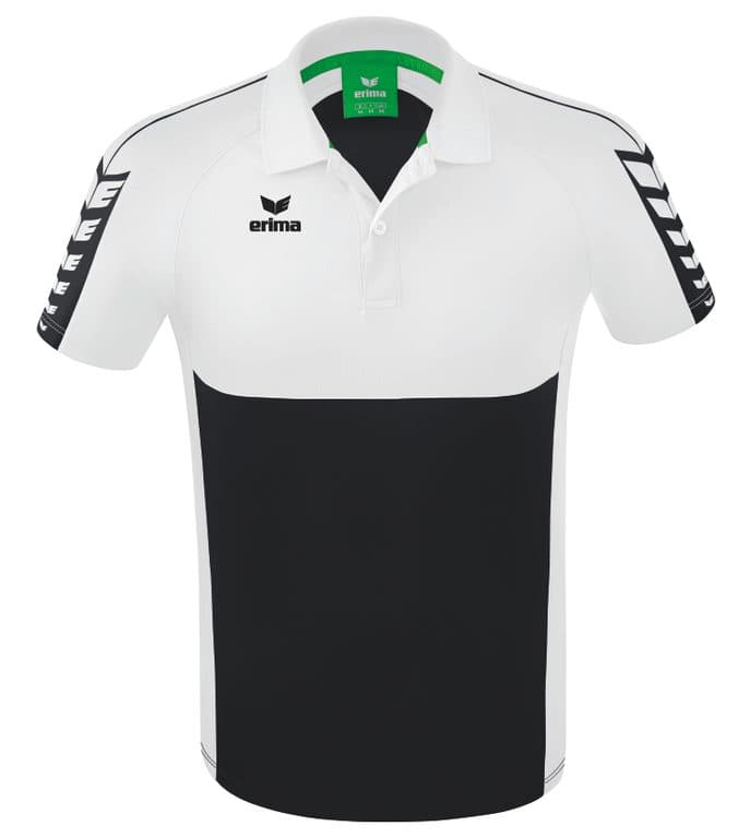 Polo Six Wings coloris Noir / Blanc