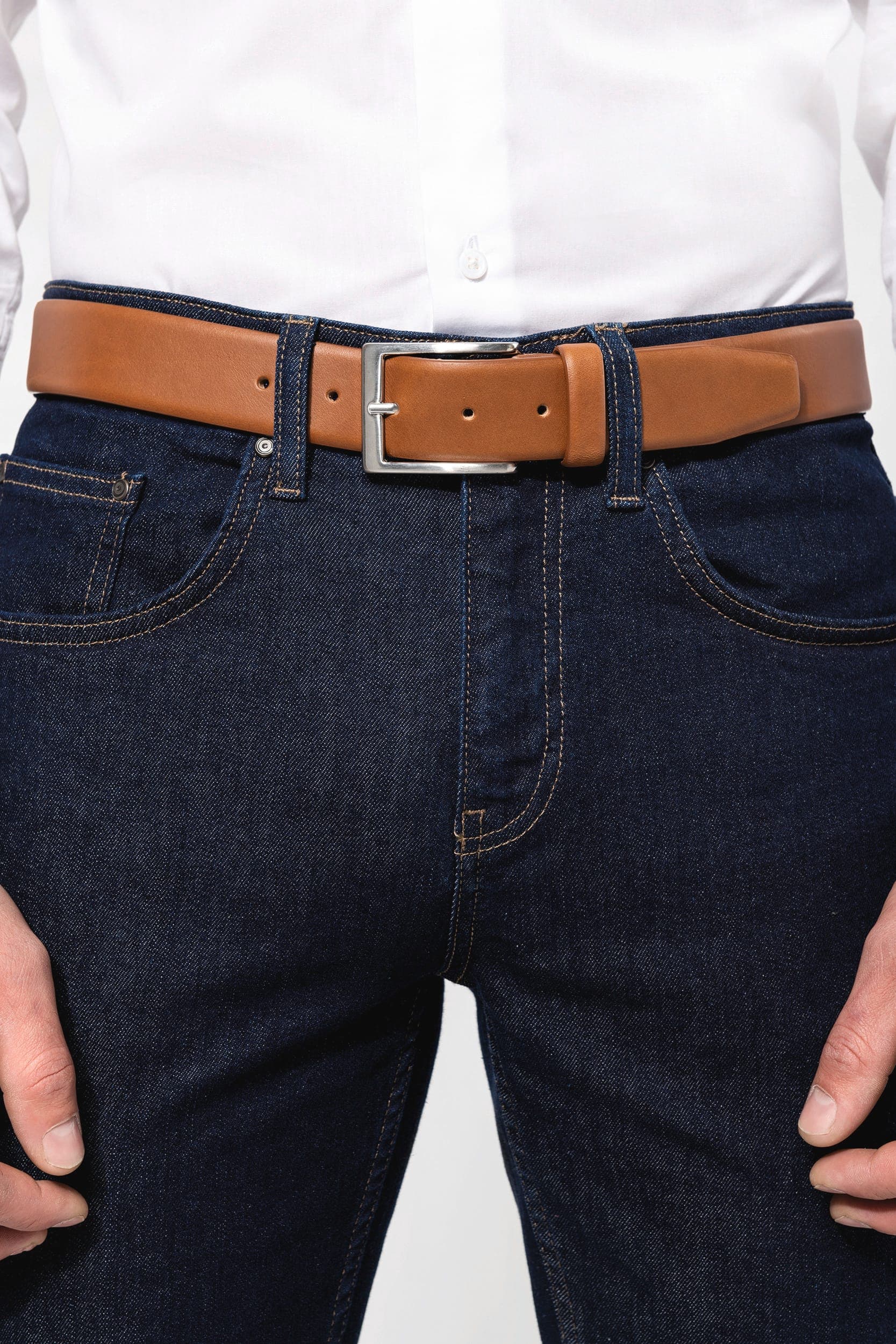 Ceinture cuir homme en situation