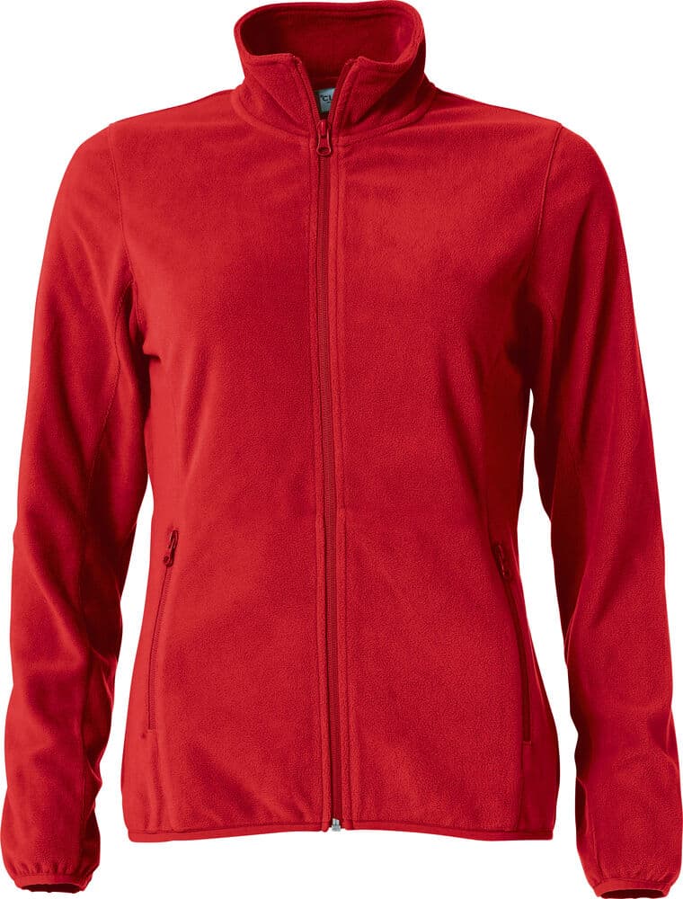 Clique Basic Micro Fleece Jacket Women coloris Rouge