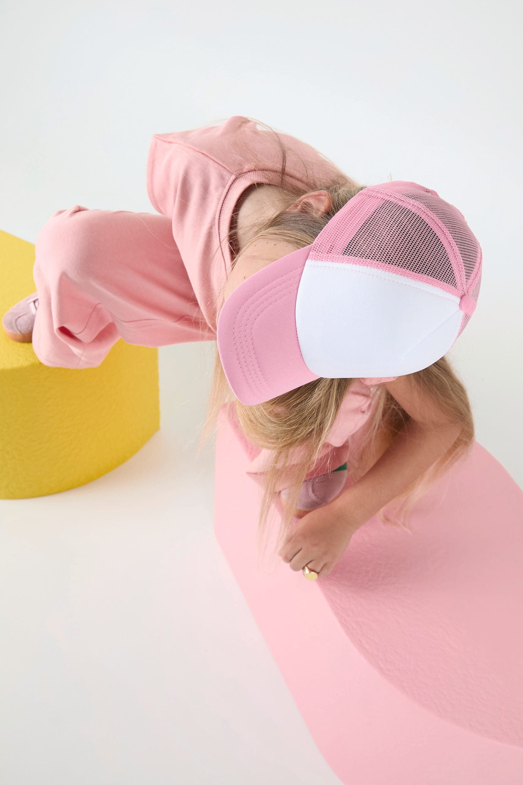 Casquette trucker enfant - 5 panneaux en situation