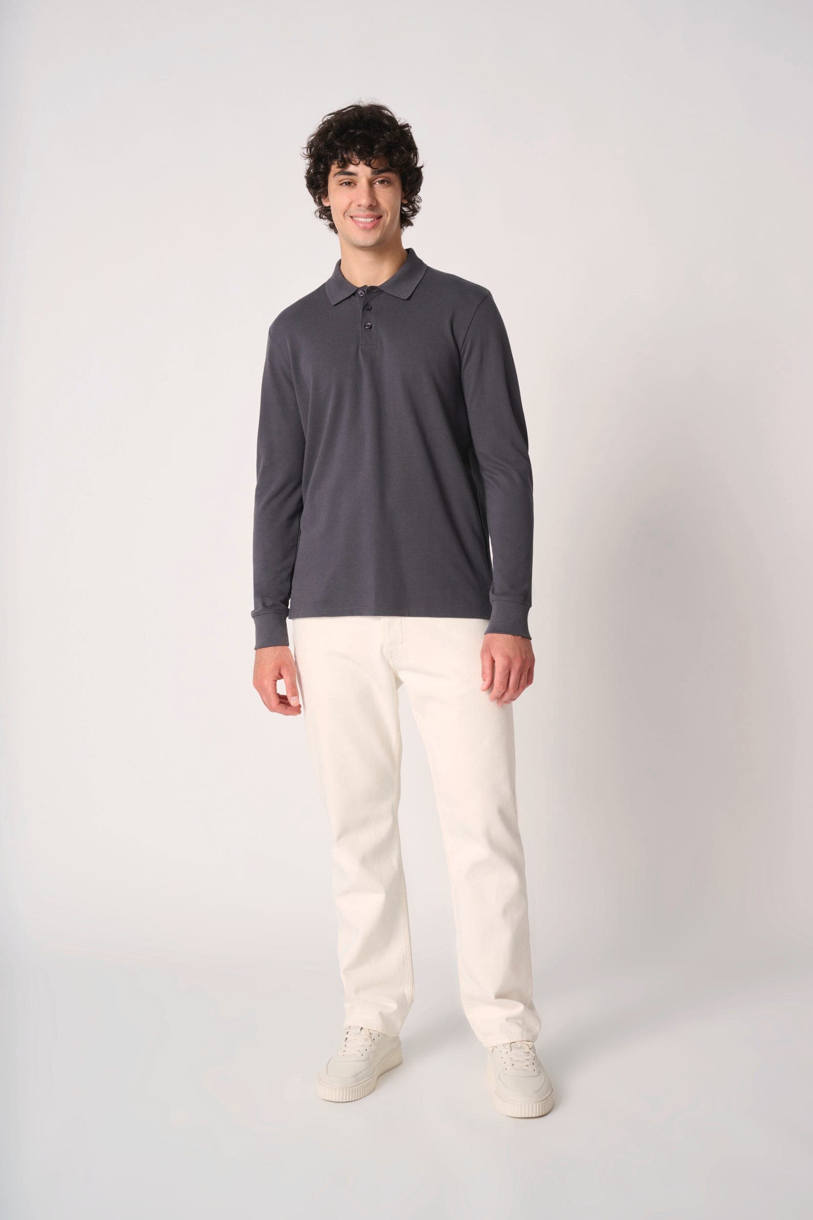 Polo piqué LSL homme en situation