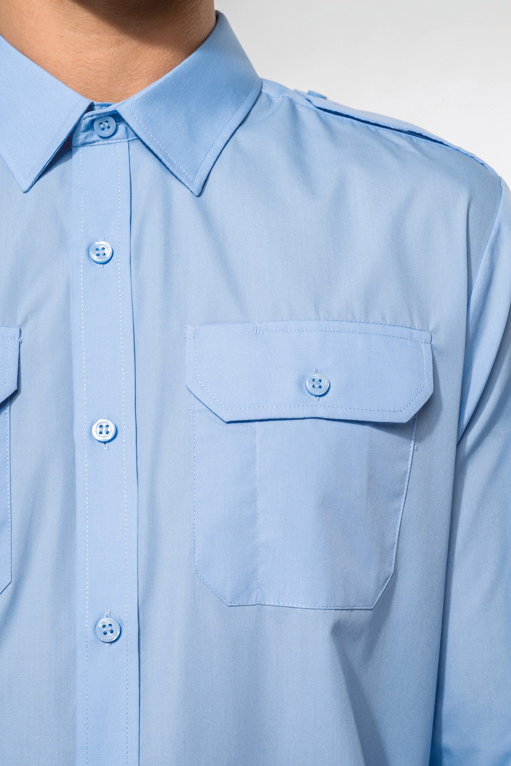 Chemise pilote manches longues homme en situation