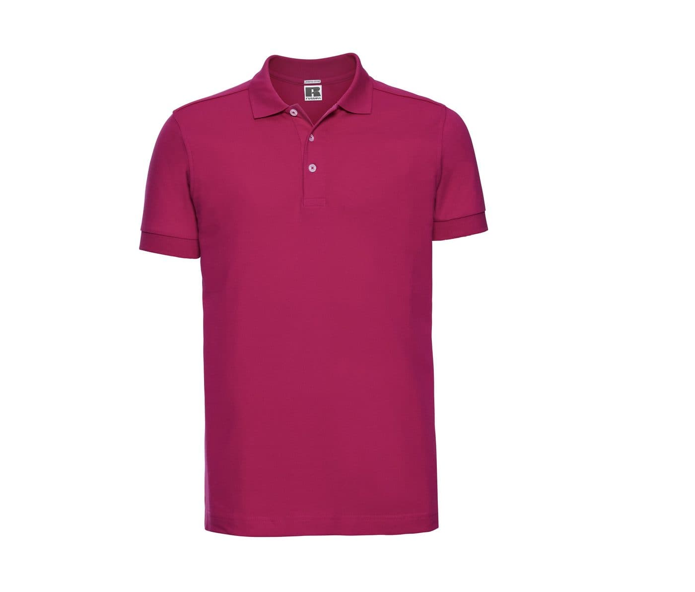 MEN'S FITTED STRETCH POLO coloris Fuchsia