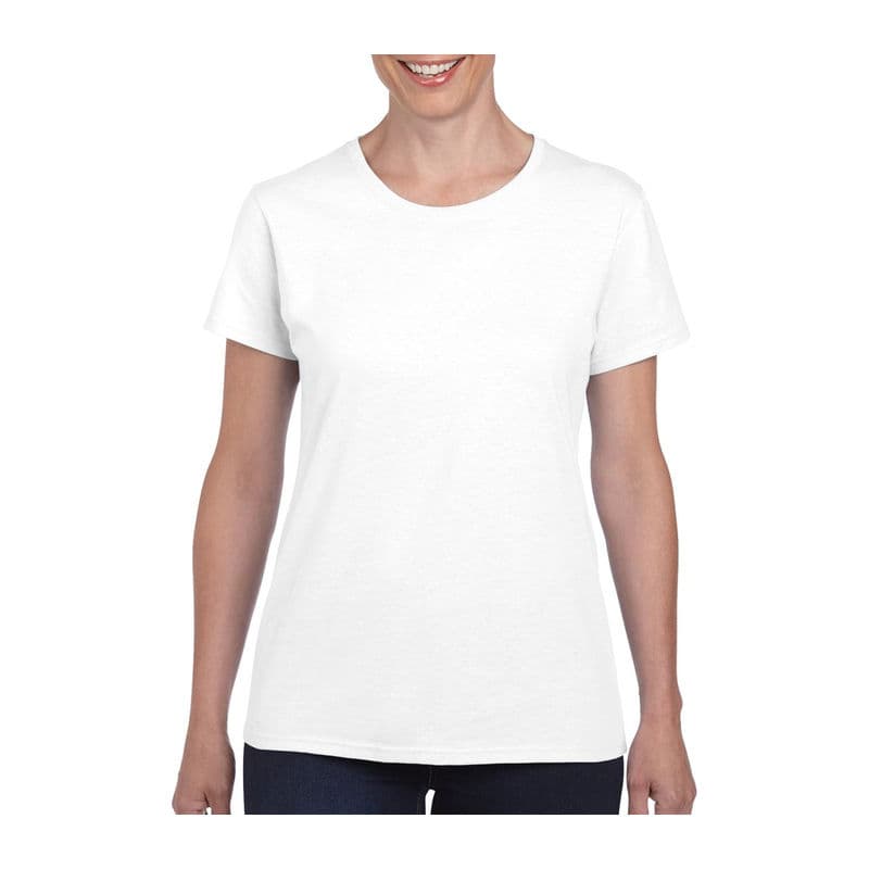 HEAVY COTTON LADIES T-SHIRT coloris Blanc