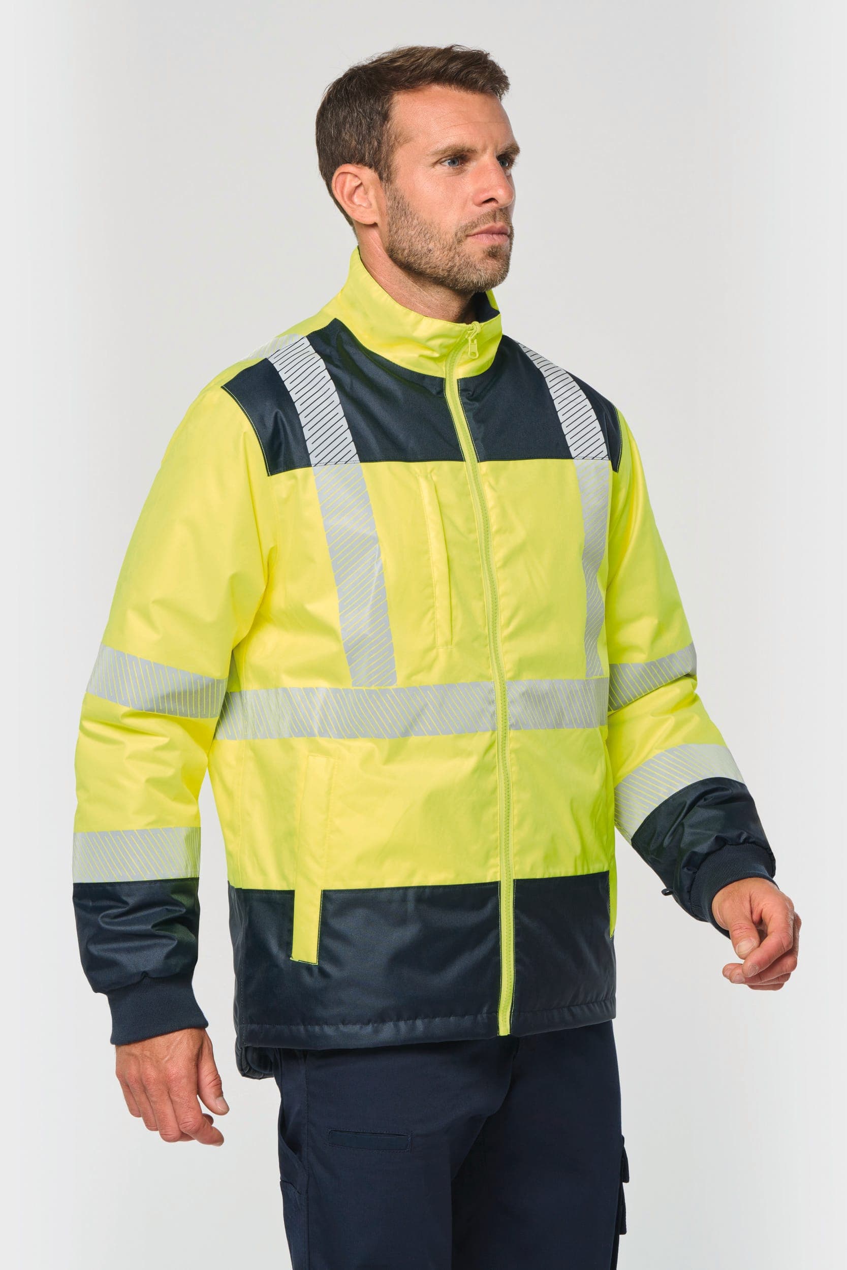 Parka de sécurité recyclée 4 en 1 unisexe en situation