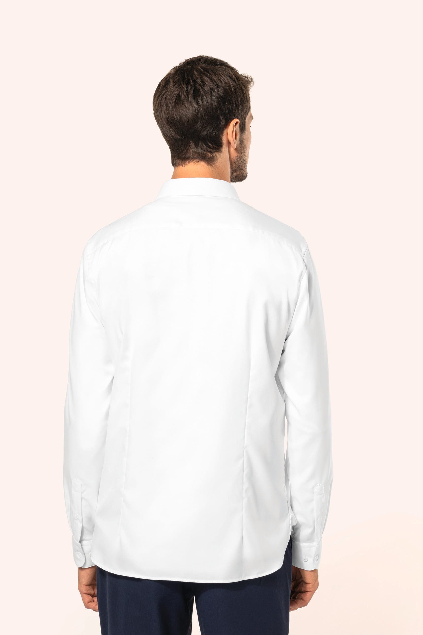 Chemise Oxford pinpoint manches longues homme en situation