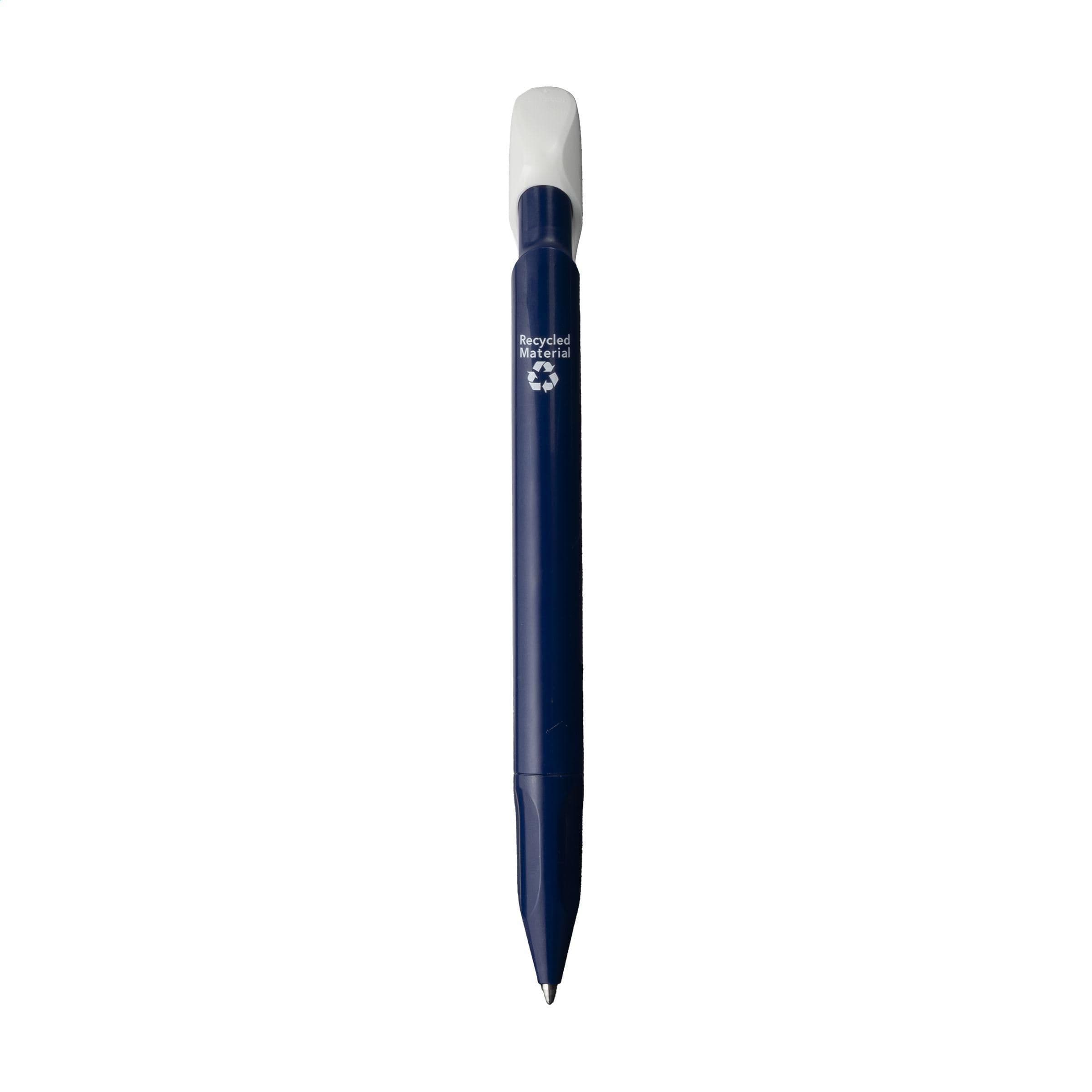 Stylo Senator Evoxx poli recyclé blanc avec clip en situation